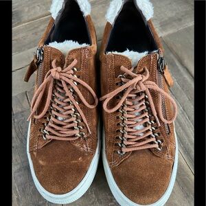 Gabor low top suede trainers